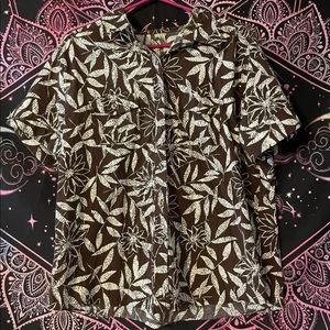 Women’s Brown Hawaiian Style Top